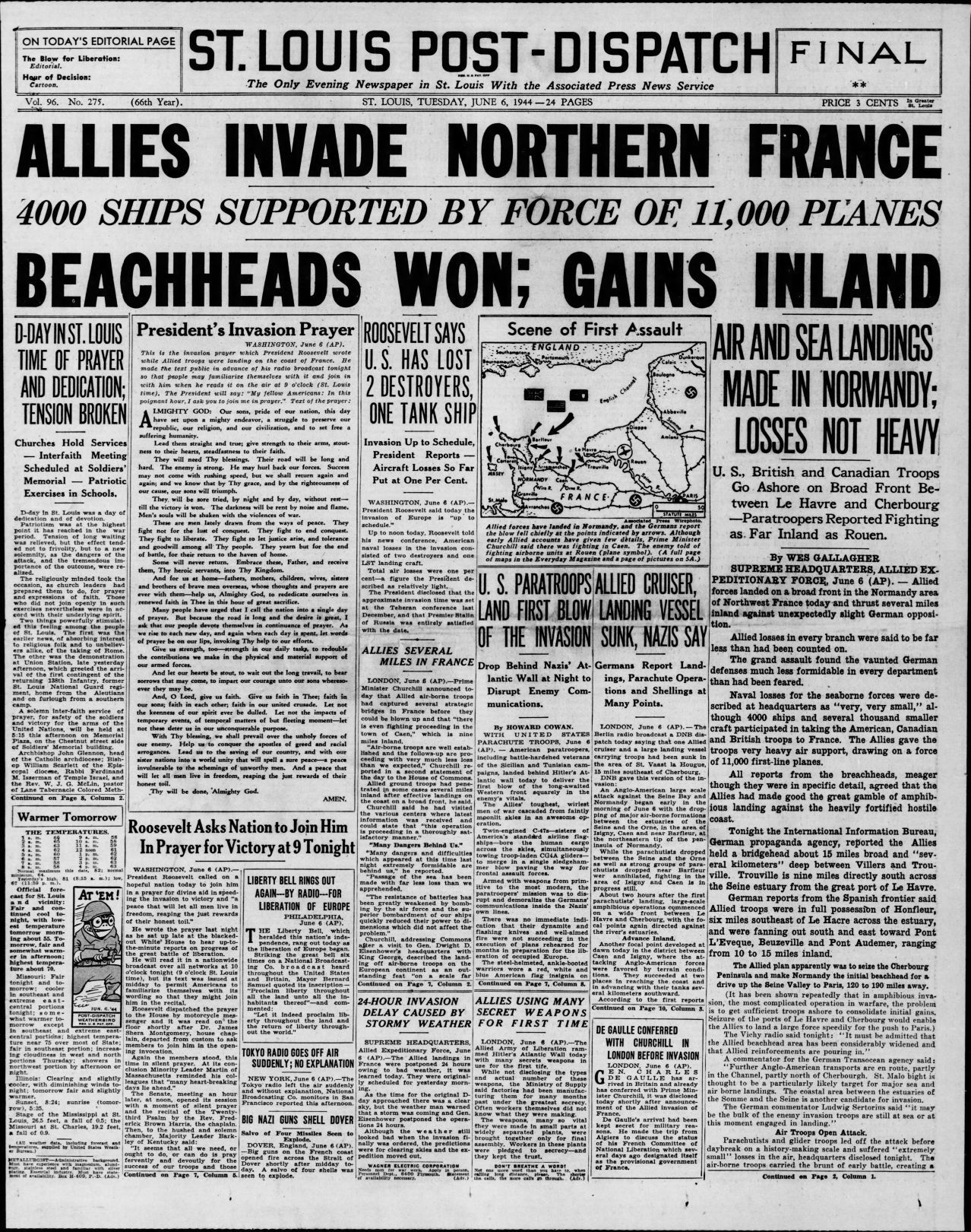 1: Allies invade northern France